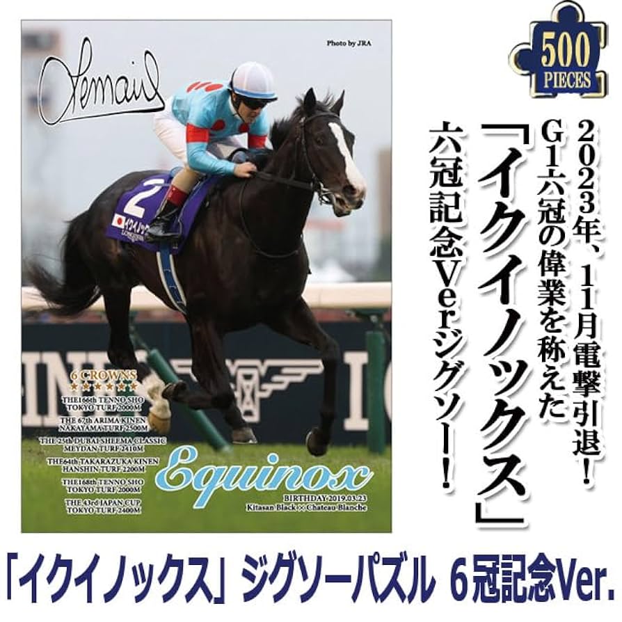 イクイノックス 500ピースジグソーパズル3種セット イクイノックス」2022年有馬記念Ver.ジグソーパズル500ピース
